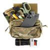 KRYDEX Tactical Drop Pouch Sub Abdominal Carrying Kit Bag Fanny Pack with Hook and Loop Panel for Tactical Vest Chest Rig (Camo) view 3
