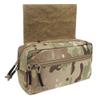 KRYDEX Tactical Drop Pouch Sub Abdominal Carrying Kit Bag Fanny Pack with Hook and Loop Panel for Tactical Vest Chest Rig (Camo) view 4