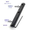Trirock 5-Pack Black Keymod Picatinny Rail Sections kit fits Key mod handguard Rail Mount System - 5,7,9,11,13 Slots view 2