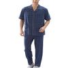 Only Faith Men's Short Sleeve Viscose Pajama Sleepwear Set (XL, Co1) view 1