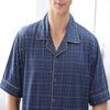 Only Faith Men's Short Sleeve Viscose Pajama Sleepwear Set (XL, Co1) view 2