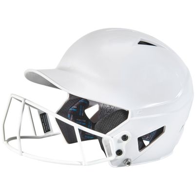 Champro HX Rookie Fastpitch Softball Batting Helmet with Facemask for Youth and Adult White Large
