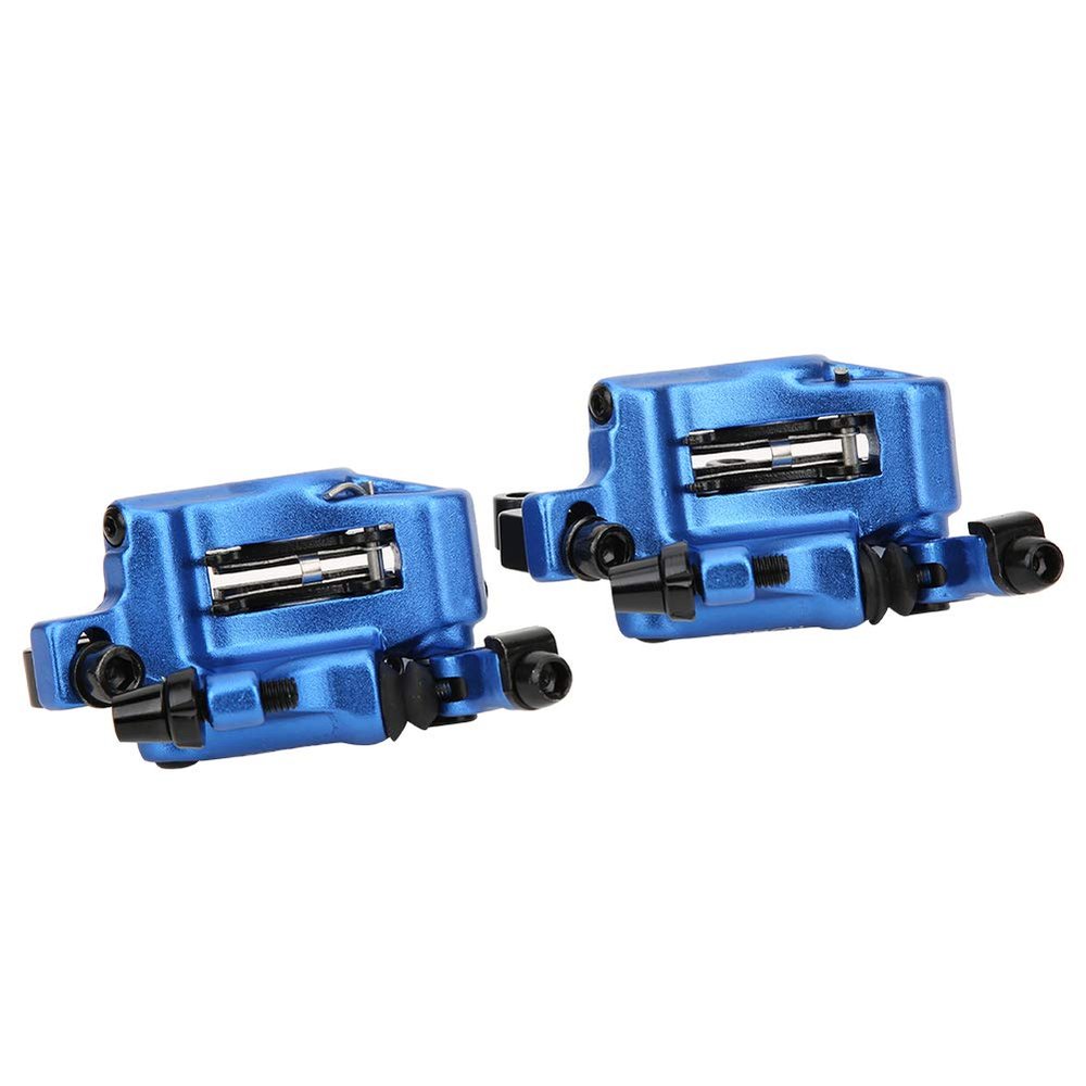Hydraulic Disc Aluminium Alloy No Hydraulic Disc Brakes Levers Calipers Front Rear Brake Set(Blue)