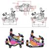 Hydraulic Disc Aluminium Alloy No Hydraulic Disc Brakes Levers Calipers Front Rear Brake Set(Colorful) view 3