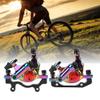 Hydraulic Disc Aluminium Alloy No Hydraulic Disc Brakes Levers Calipers Front Rear Brake Set(Colorful) view 4