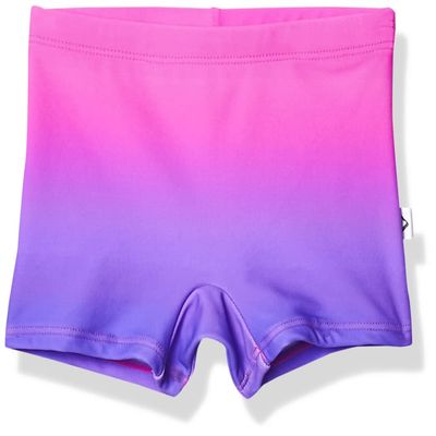 Kanu Surf Girls' Swimming Bottom UPF 50+"Boy Short, Janie Pink/Purple, 6