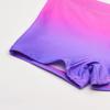 Kanu Surf Girls' Swimming Bottom UPF 50+"Boy Short, Janie Pink/Purple, 6 view 3