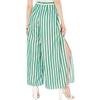 Lucy Paris Womens High Rise Striped Wide Leg Pants Green S view 2