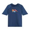 Kanu Surf Girls' Karlie UPF 50+ Sun Protective Rashguard Swim Shirt, Peggy Navy, 8 view 1