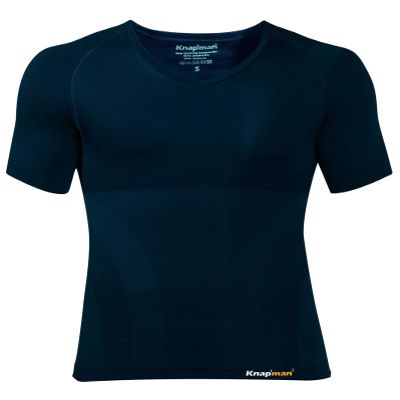 Knap'man Knapman Compression Shirt V-Neck Navy Blue