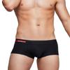 SEOBEAN Mens Low Rise Side Line Boxer Brief Nano Underwear (00204 Black, XXL(36-38")) view 1
