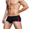 SEOBEAN Mens Low Rise Side Line Boxer Brief Nano Underwear (00204 Black, XXL(36-38")) view 3