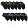 Craftsman Golf Personalized Right Handed Custom 12pcs Black Leather Golf Iron Head Covers Set Headcover with Colorful Number view 1