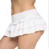 Pin Up Doll Womens Pleated Mini Skirt, Low Rise Micro Style Skirts, Ruffled Dance Skirt, Available in Plaid & Solid Colors view 1