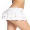 Pin Up Doll Womens Pleated Mini Skirt, Low Rise Micro Style Skirts, Ruffled Dance Skirt, Available in Plaid & Solid Colors view 2