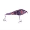 Mirrolure C31MR-CRBK Jointed Swimbait Slvr/Black Back/Org Chin 4 in 1/2oz view 1