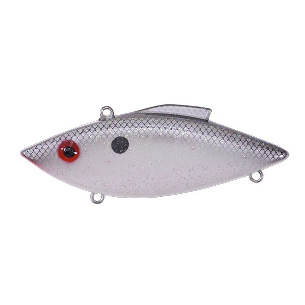 Bill Lewis Lures Lifelike Rat-L-Trap Magnum Force Lipless Crankbait Fishing Wobble Lure for Shallow Freshwater, Silverado Sparkle