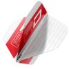Hardcore XT White and Red RD Logo Extra Thick Standard Dart Flights - 4 Sets Per Pack (12 Dart Flights in Total) view 3