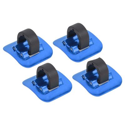 4 Pcs C Clips Housing Hose Clamps, Brake Cable Tube Shifter Adapter Frame C Buckle for Brake Derailleur Shift Cables(Blue)