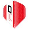 Hardcore XT Red and White RD Logo Extra Thick Standard Dart Flights - 4 Sets Per Pack (12 Dart Flights in Total) view 4