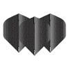 RED DRAGON Hardcore XT Black Patterned Extra Thick Standard Dart Flights - 5 Sets Per Pack (15 Dart Flights in Total) view 2