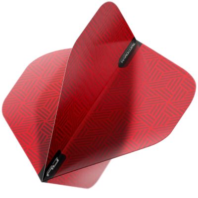 Hardcore XT Red Patterned Extra Thick Standard Dart Flights - 4 Sets Per Pack (12 Dart Flights in Total)