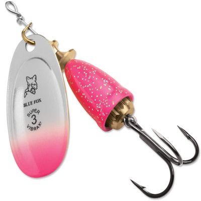 Blue Fox Classic Vibrax 01 Candyback 1/8 Pink Chartreuse Candyback, One Size
