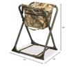 Hunters Specialties Dove Seating Stool Without Backrest - Steel Frame Foldable Design Portable Lightweight Hunting Camping Blind Chair - Realtree Edge view 2