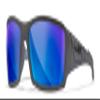 Wiley X WX Twisted Captivate Polarized Sunglasses, Safety Glasses for Men and Women, UV Eye Protection for Shooting, Fishing, Biking, and Extreme Sports, Matte Grey Frames, Blue Tinted Lenses view 1