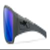 Wiley X WX Twisted Captivate Polarized Sunglasses, Safety Glasses for Men and Women, UV Eye Protection for Shooting, Fishing, Biking, and Extreme Sports, Matte Grey Frames, Blue Tinted Lenses view 4