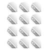 RED DRAGON Hardcore XT White and Silver RD Logo Extra Thick Standard Dart Flights - 4 Sets Per Pack (12 Dart Flights in Total) view 1