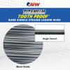 AFW Titanium Tooth Proof, Single Strand Leader Wire, 50 lb, Value Pack 50 ft view 3