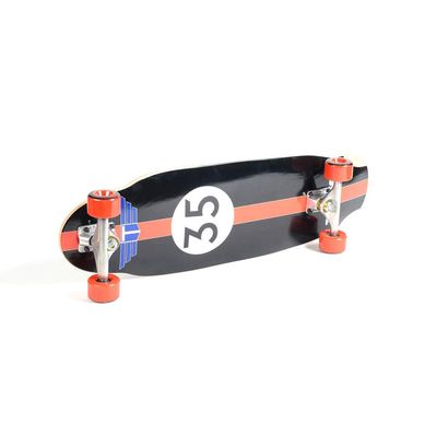 Skate Cruiser 7 Ply with Red Wheel, 9.25" x 31.75"