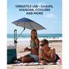 Sport-Brella Versa-Brella SPF 50+ Adjustable Umbrella with Universal Clamp, Regular, Gray view 2