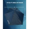 Sport-Brella Versa-Brella SPF 50+ Adjustable Umbrella with Universal Clamp, Regular, Gray view 3
