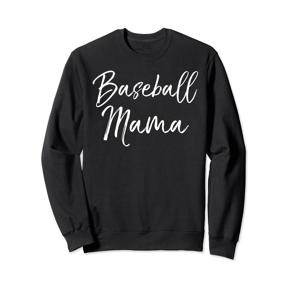 Baseball Mom Mother's Day Gift from Son Cute Baseball Mama Sweatshirt