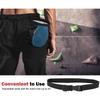 MoKo Rock Climbing Chalk Bag, Bouldering Chalk Pot Bucket with Adjustable Belt & Carabiner Drawstring Climbing Gear for Rock Climbing Weight Lifting Gymnastics Crossfit - Black & Royal Blue view 4