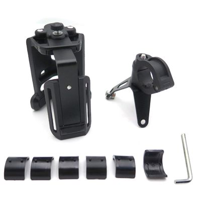 HTTMT- Universal 22mm 25mm 28mm Motorcycle Bicycle Adjustable Durable Handlebar Cup Holder Mount Easy Install On Handlebar Mirror Stock Stroller [P/N: GZSP-SP-014]