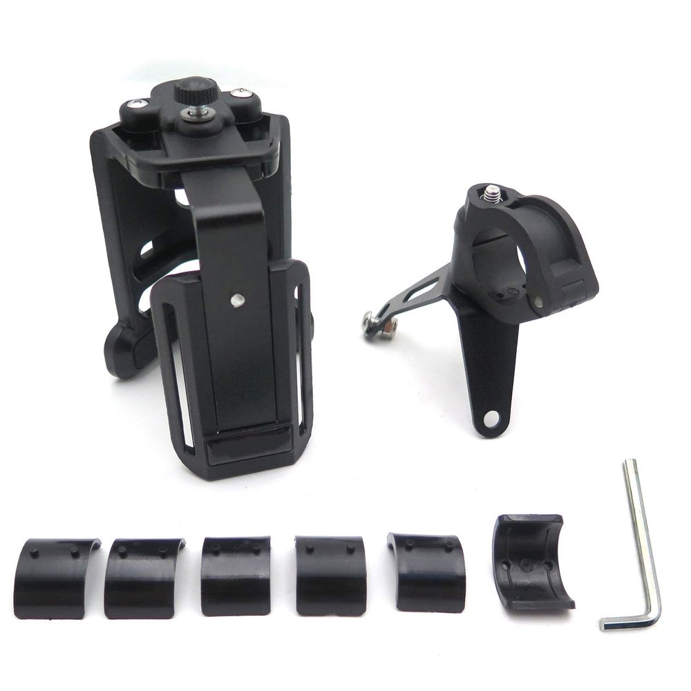 HTTMT- Universal 22mm 25mm 28mm Motorcycle Bicycle Adjustable Durable Handlebar Cup Holder Mount Easy Install On Handlebar Mirror Stock Stroller [P/N: GZSP-SP-014]