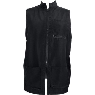 Vincent Barber China Collar Vest Black X-Small/Small CA-VT2350XS-S