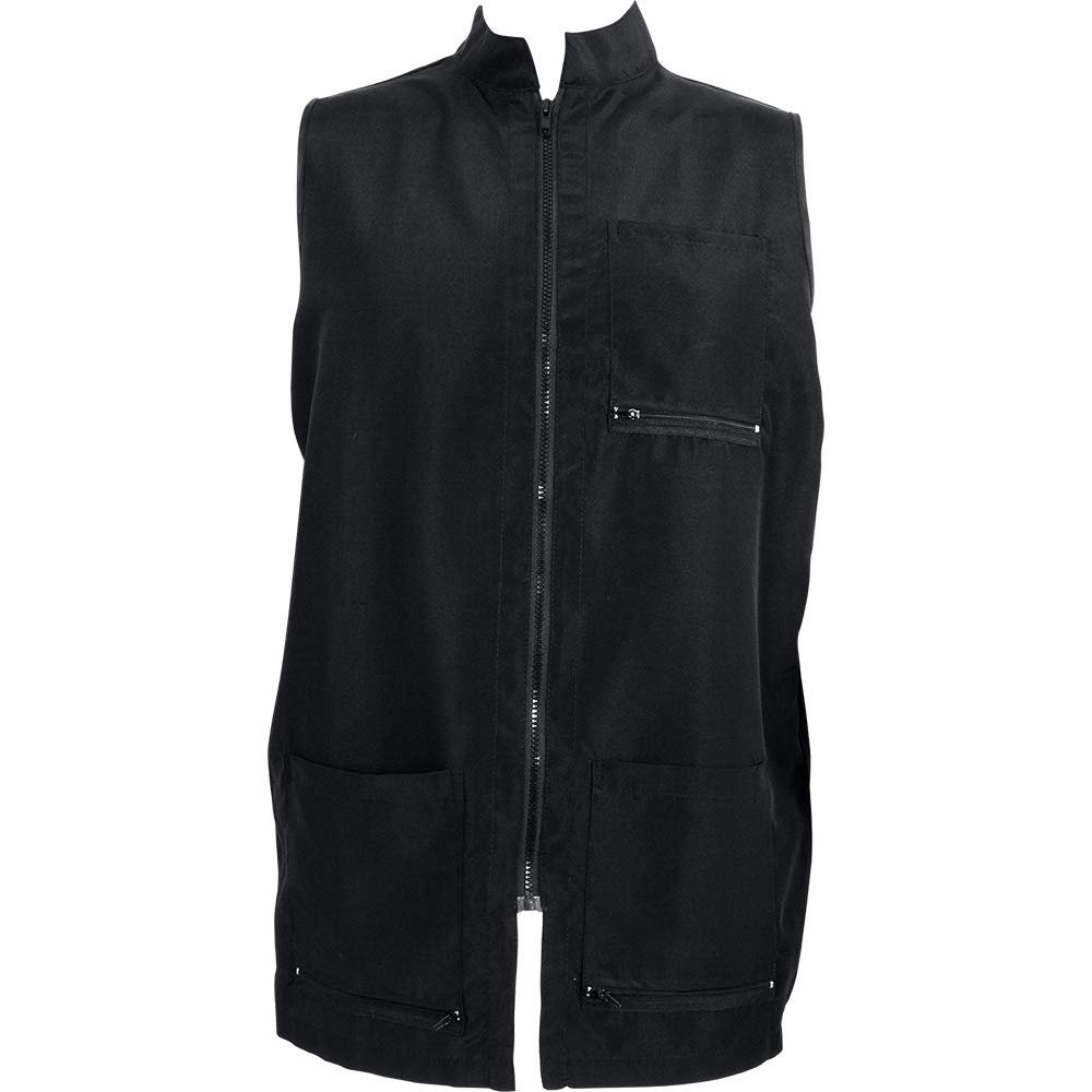 Vincent Barber China Collar Vest Black X-Small/Small CA-VT2350XS-S