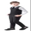 Yavakoor Boys Suits 4 Pieces Toddler Vest Tie Set Slim Outfits for Kids Black Size 3T view 1