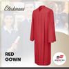 CLERKMANS Red High School Graduation Gown  Matte Fabric 54 (5'9"-5'11") view 2