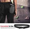 MoKo Rock Climbing Chalk Bag, Bouldering Chalk Pot Bucket with Adjustable Belt & Carabiner Drawstring Climbing Gear for Rock Climbing Weight Lifting Gymnastics Crossfit - Black & Gray view 4