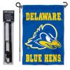 Delaware Blue Hens Garden Flag with Pole Stand Holder view 2