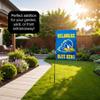 Delaware Blue Hens Garden Flag with Pole Stand Holder view 4