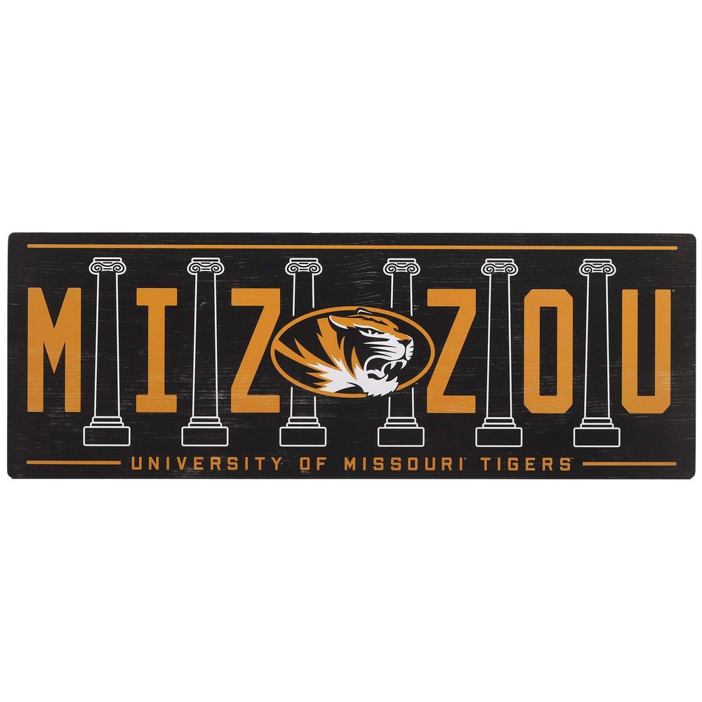 Open Road Brands University of Missouri Mizzou Wood Wall Decor - Large Missouri Tigers Sign for Man Cave or Dorm Room