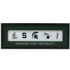 Michigan State University Logo Evolution Framed Wall Decor - Large Michigan State Spartans Wall Art for Office or Man Cave view 1