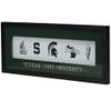 Michigan State University Logo Evolution Framed Wall Decor - Large Michigan State Spartans Wall Art for Office or Man Cave view 2
