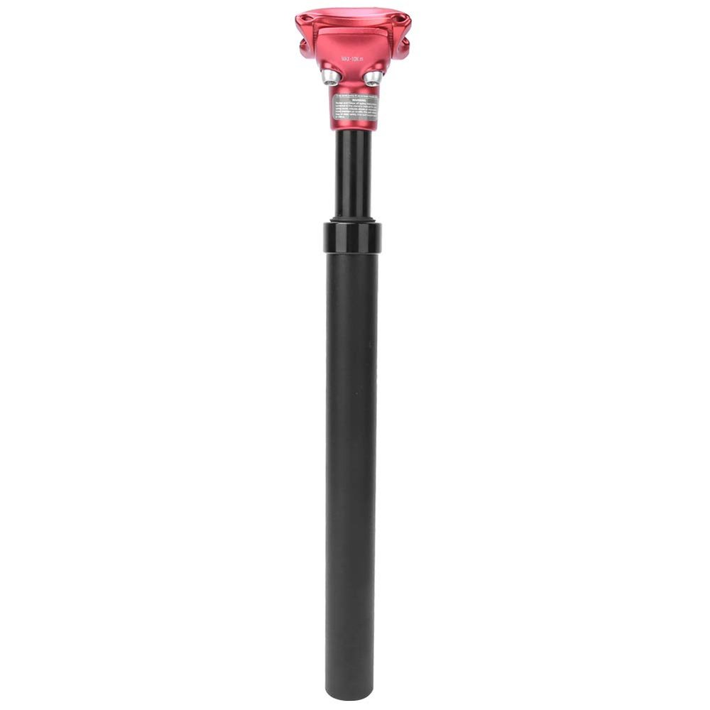 Keenso Seat Post 27.2mmx350mm, SPS-405 Aluminium Alloy Suspension Seat Post Tube for Mountain 27MM(Black & red)